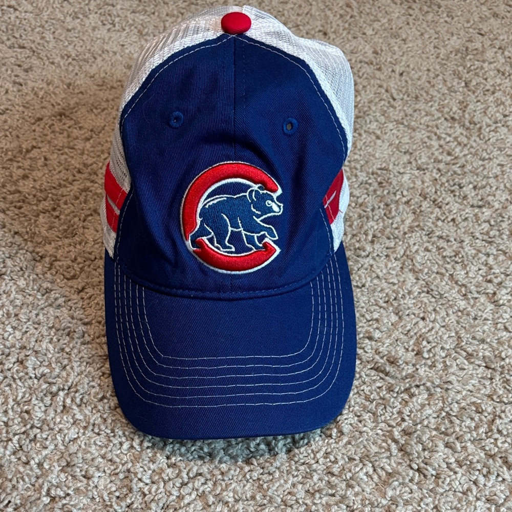 Chicago Cubs MLB Melonwear Trucker Hat Blue White Red Adjustable Cap